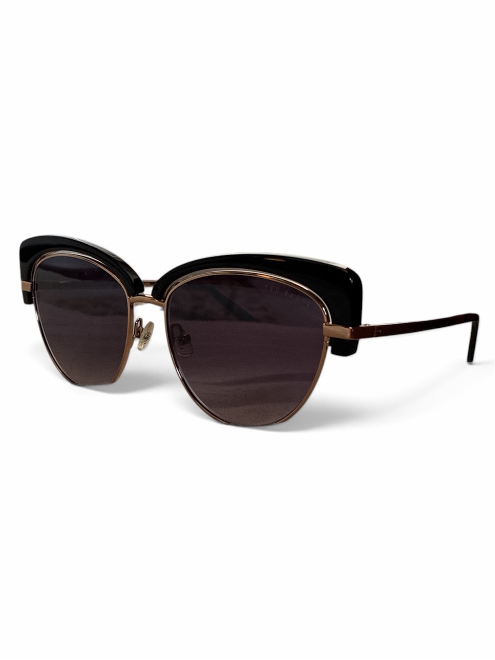 Ted Baker Black and Gold Cat-Eye Sunglasses